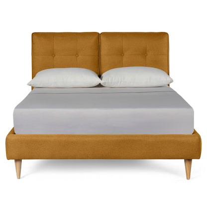 Base de Cama Matrimonial Samna color Mostaza