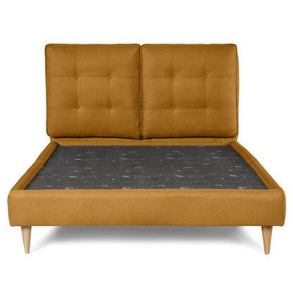 Base de Cama Matrimonial Samna color Mostaza