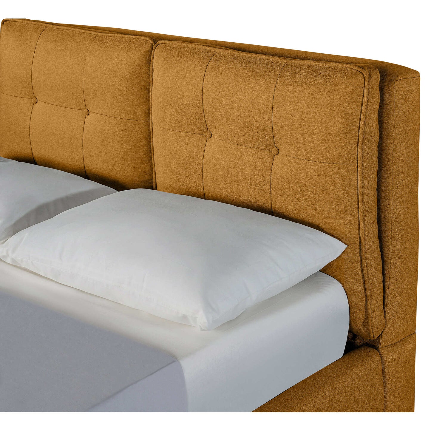 Base de Cama Matrimonial Samna color Mostaza