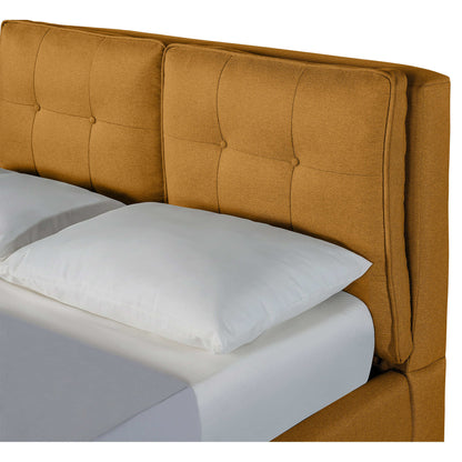 Base de Cama Matrimonial Samna color Mostaza