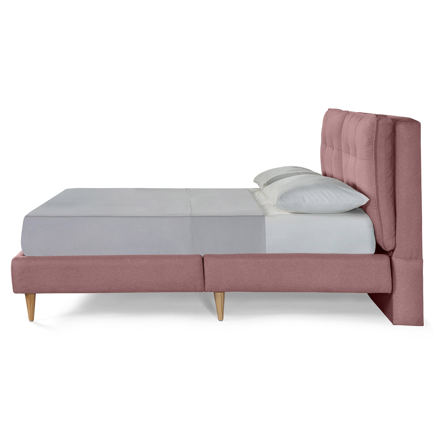 Base de Cama Matrimonial Samna color Palo de Rosa