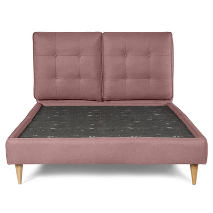Base de Cama Matrimonial Samna color Palo de Rosa