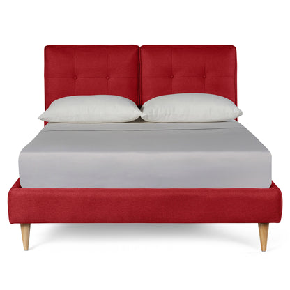 Base de Cama Matrimonial Samna color Rojo
