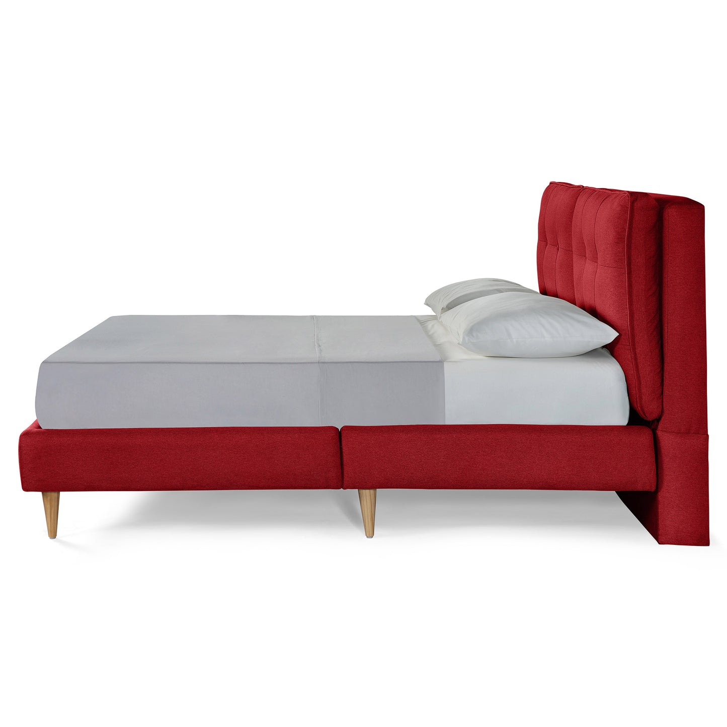 Base de Cama Matrimonial Samna color Rojo