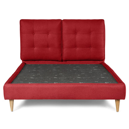 Base de Cama Matrimonial Samna color Rojo