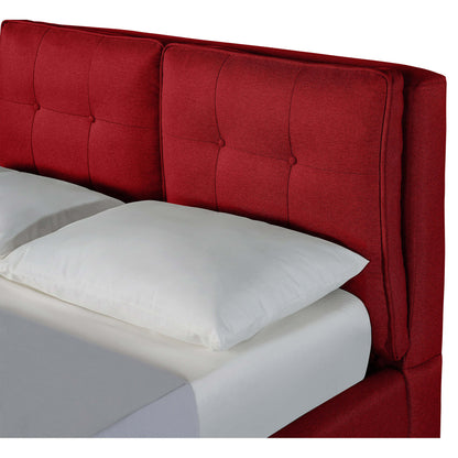 Base de Cama Matrimonial Samna color Rojo