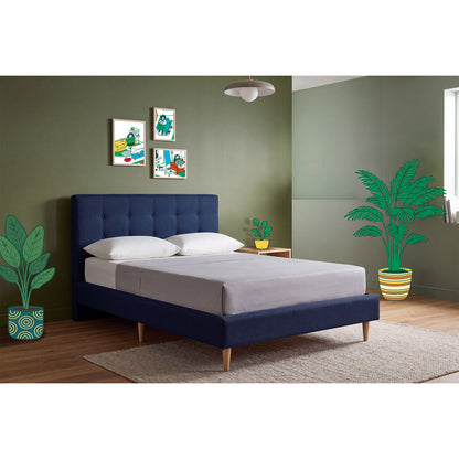 Cama Matrimonial Maia Azul