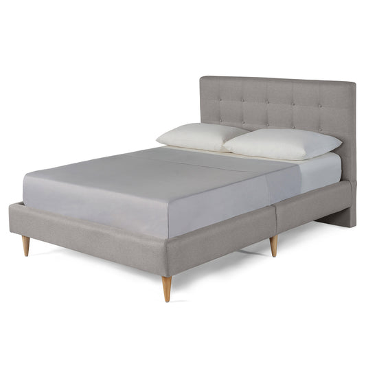 Cama Matrimonial Maia Gris | Makora
