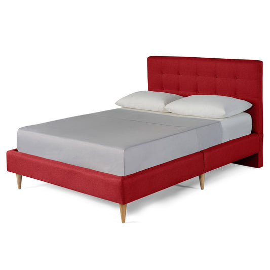 Cama Matrimonial Maia Rojo | Makora