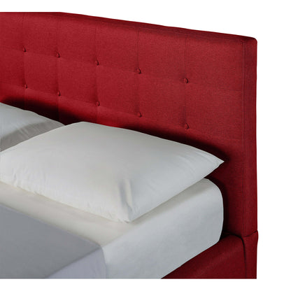 Cama Matrimonial Maia Rojo