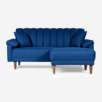 Sofa Cama + Taburete Calatrava Color Azul