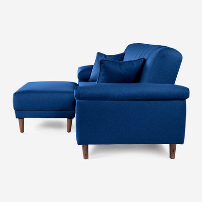 Sofa Cama + Taburete Calatrava Color Azul