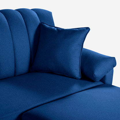 Sofa Cama + Taburete Calatrava Color Azul