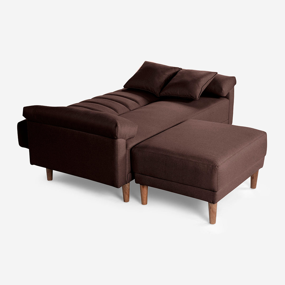 Sofa Cama + Taburete Calatrava Color Chocolate