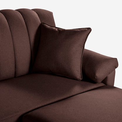 Sofa Cama + Taburete Calatrava Color Chocolate