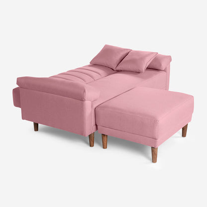 Sofa Cama + Taburete Calatrava Color Rosa