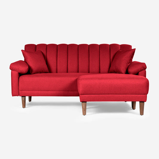 Sofa Cama + Taburete Calatrava Color Rojo