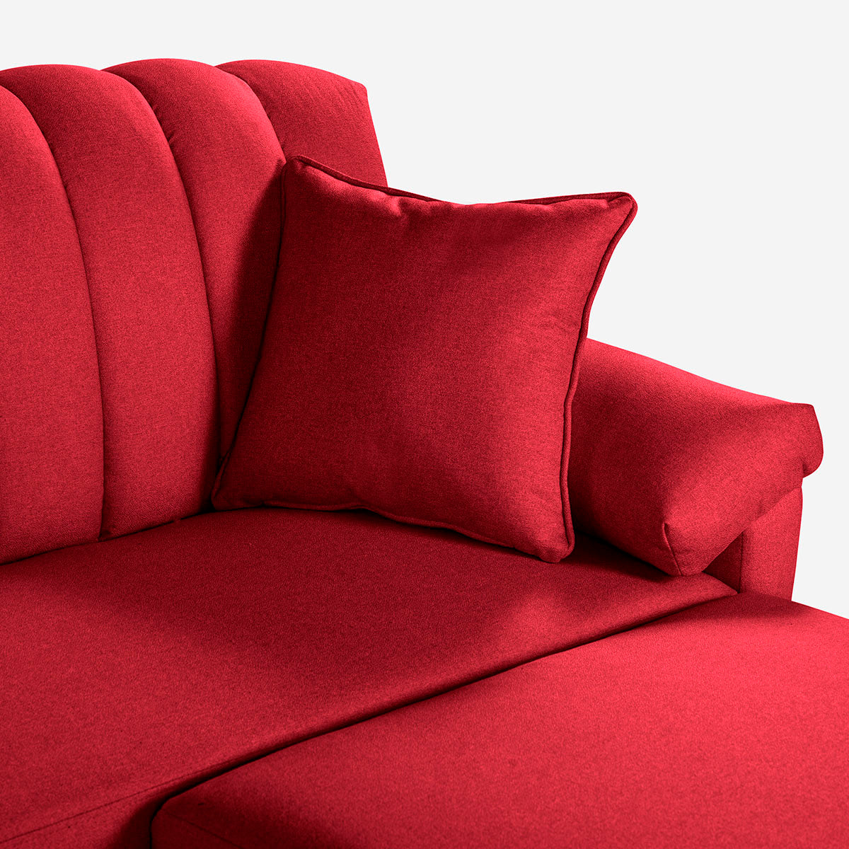 Sofa Cama + Taburete Calatrava Color Rojo