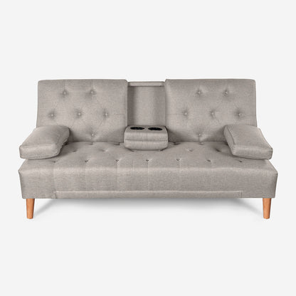 Sofá Cama Caroli Gris Claro