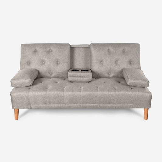 Sofá Cama Caroli Gris Claro