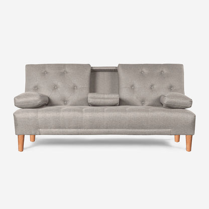 Sofá Cama Caroli Gris Claro