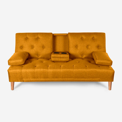 Sofá Cama Caroli Mostaza