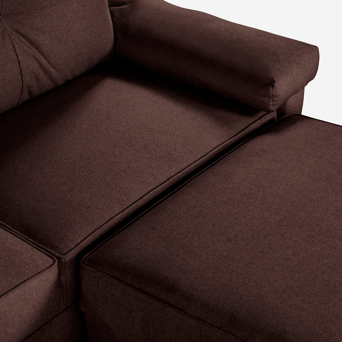Sofá Cama + Taburete Cassanova Color Chocolate