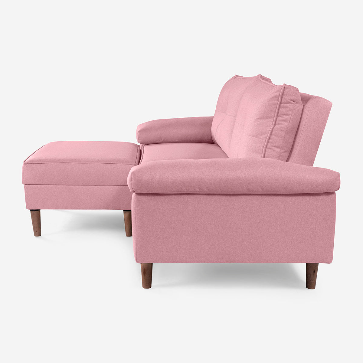 Sofá Cama + Taburete Cassanova Color Rosa