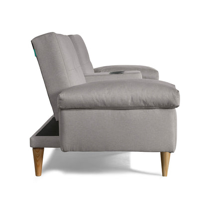 Sofá Cama Hendrix Gris Claro - Oferta