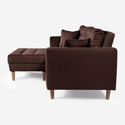 Sofá Cama + Taburete Jerome Color Chocolate