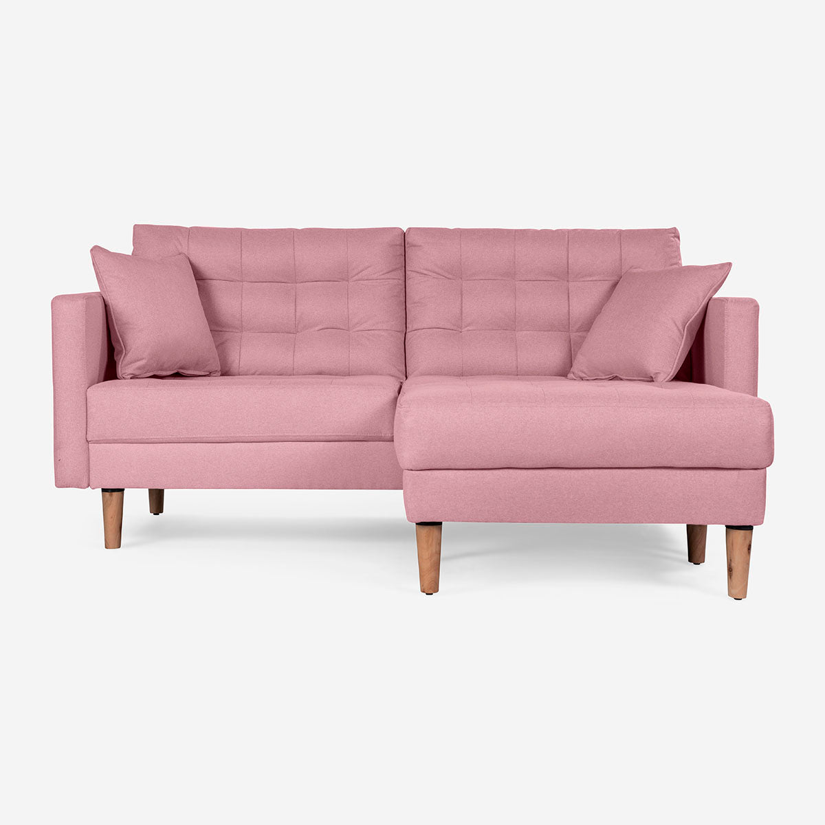 Sofá Cama + Taburete Jerome Color Rosa