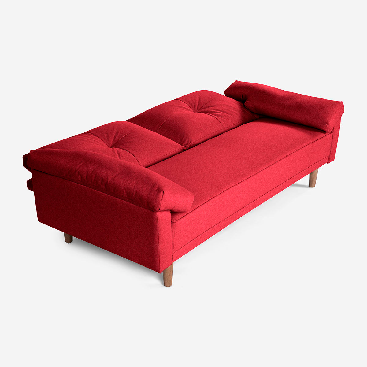 Sofá Cama Mandela Color Gris Rojo