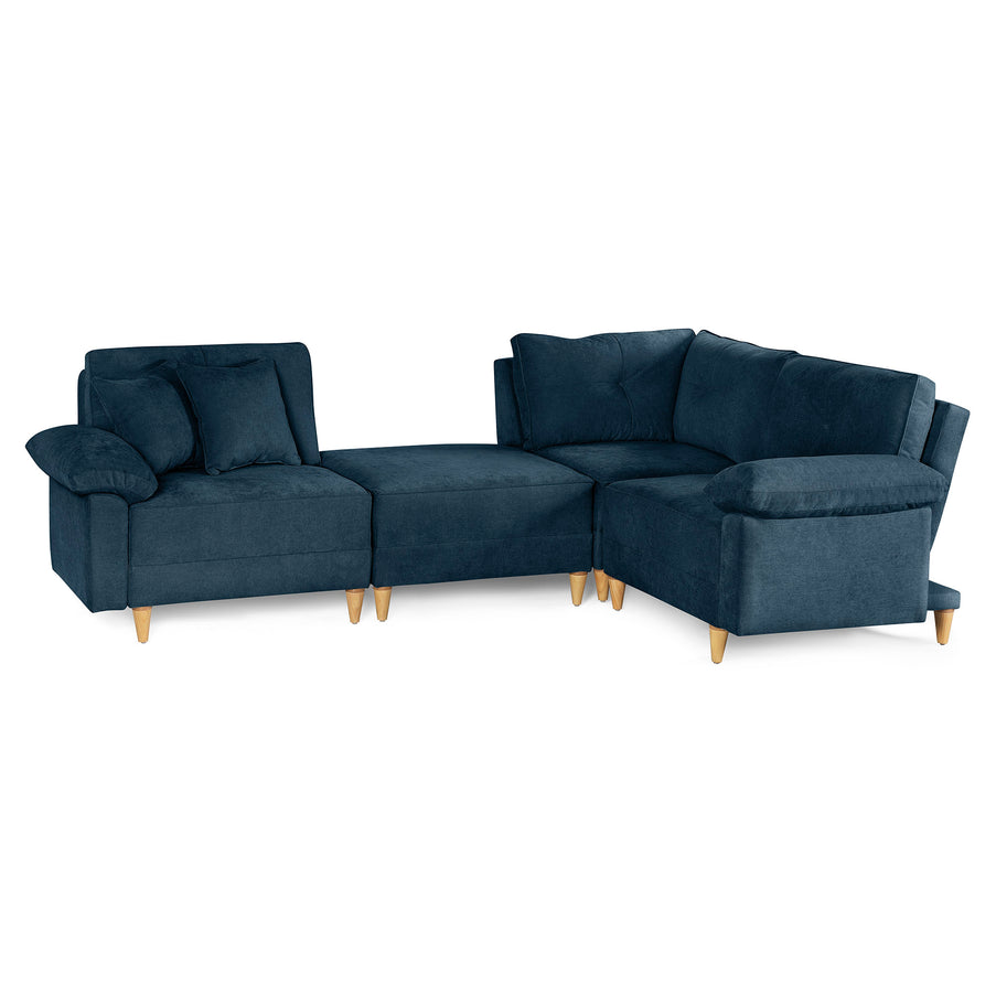 Sala Modular Maristella de 4 modulos Color Azul