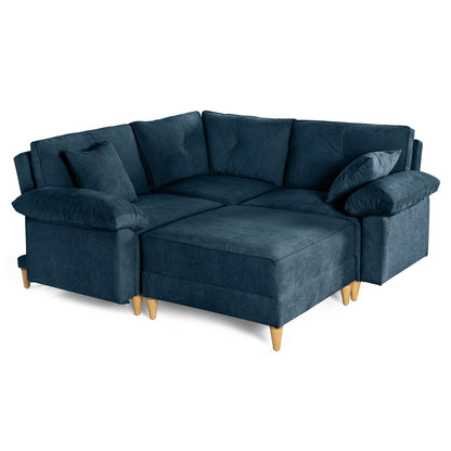 Sala Modular Maristella de 4 modulos Color Azul