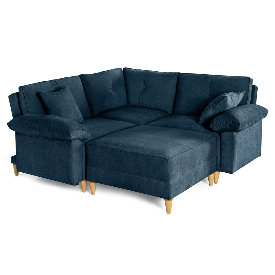 Sala Modular Maristella de 4 modulos Color Azul