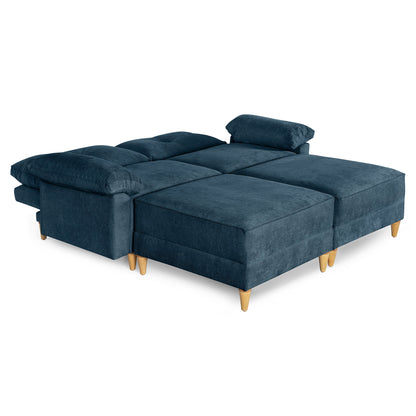 Sala Modular Maristella de 4 modulos Color Azul