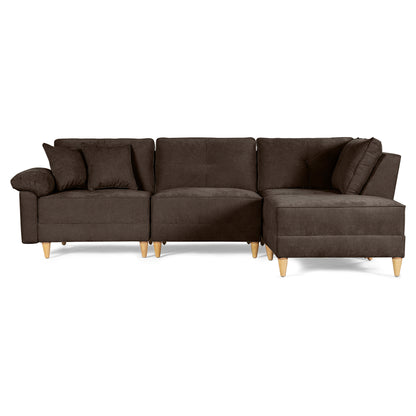 Sala Modular Maristella de 4 modulos Color Chocolate