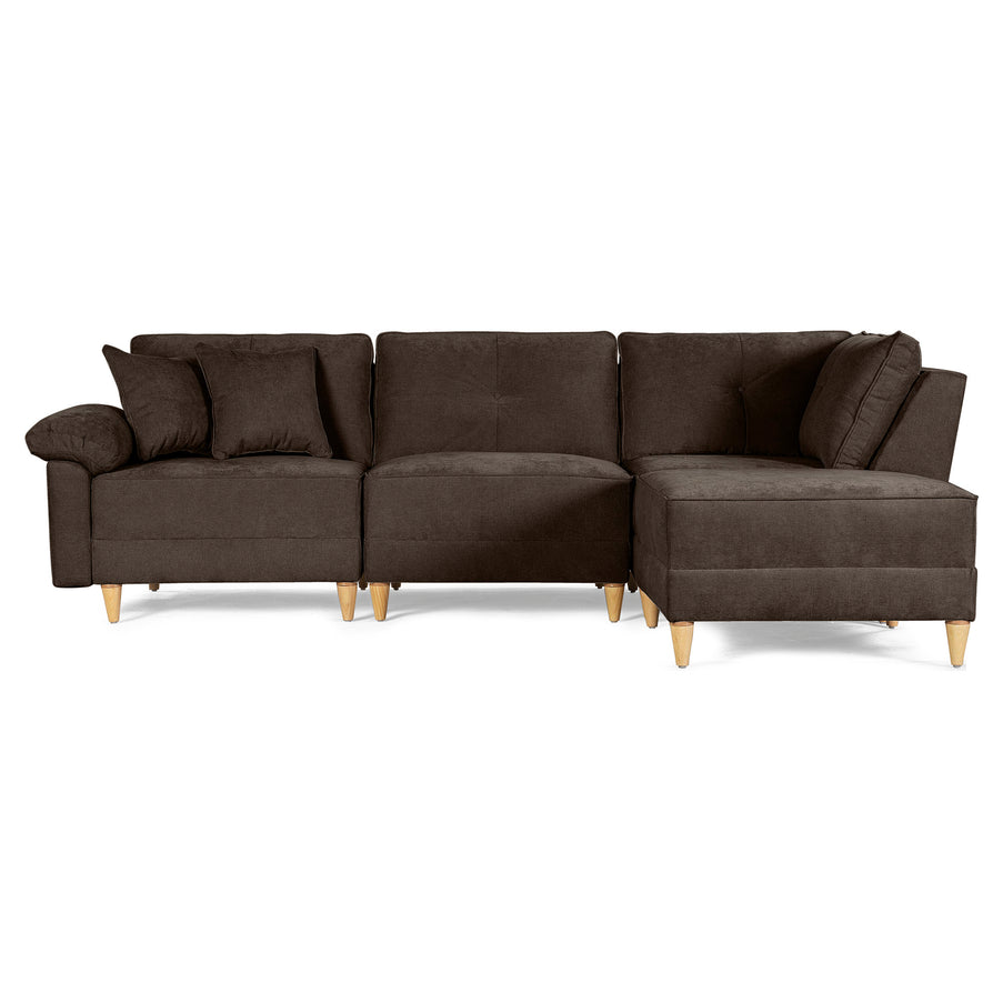 Sala Modular Maristella de 4 modulos Color Chocolate