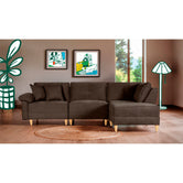 Sala Modular Maristella de 4 modulos Color Chocolate