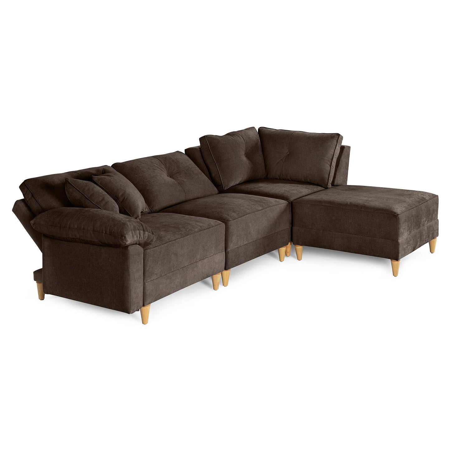 Sala Modular Maristella de 4 modulos Color Chocolate