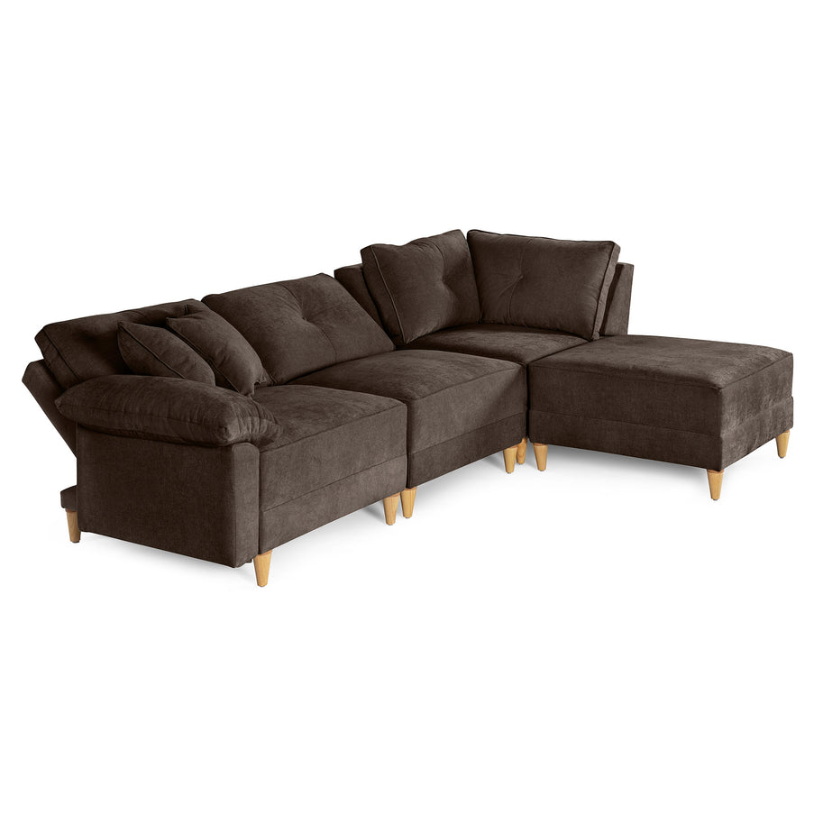 Sala Modular Maristella de 4 modulos Color Chocolate