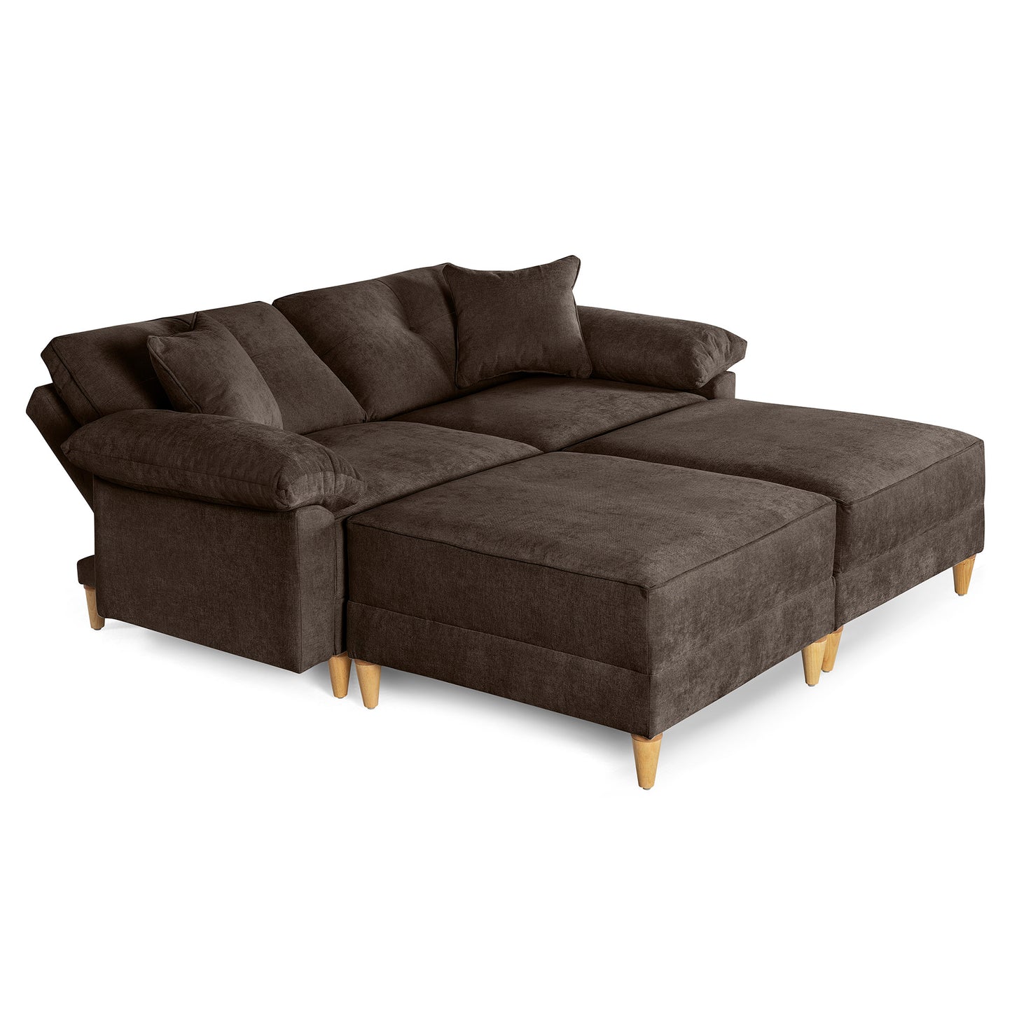Sala Modular Maristella de 4 modulos Color Chocolate