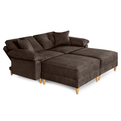 Sala Modular Maristella de 4 modulos Color Chocolate
