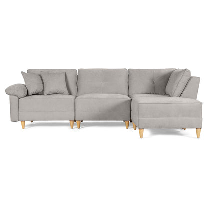 Sala Modular Maristella de 4 modulos Gris Claro | Makora