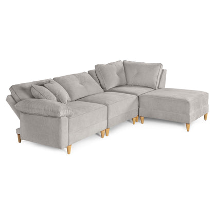 Sala Modular Maristella de 4 modulos Gris Claro | Makora