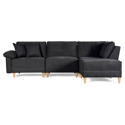 Sala Modular Maristella de 4 modulos Color Negro