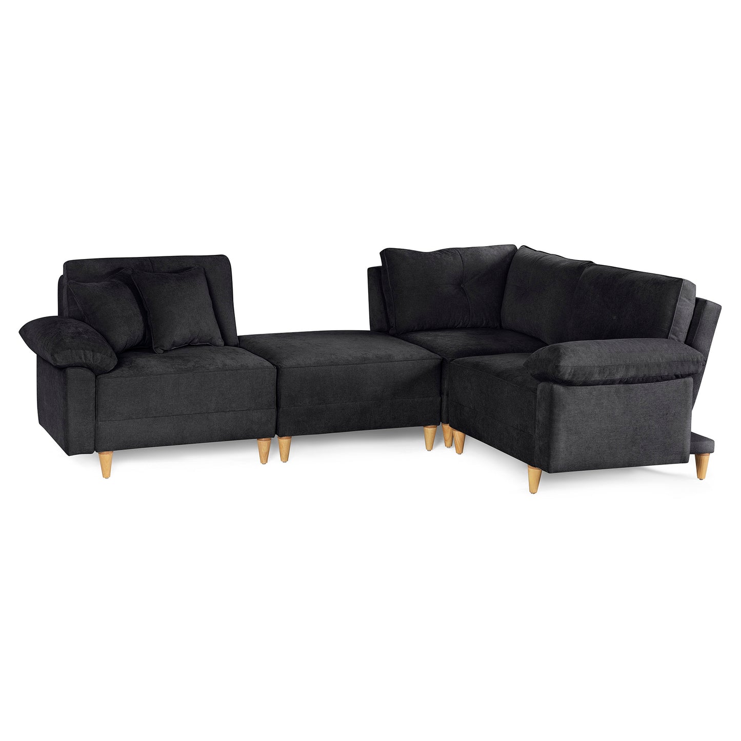 Sala Modular Maristella de 4 modulos Color Negro