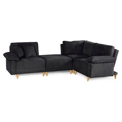Sala Modular Maristella de 4 modulos Color Negro