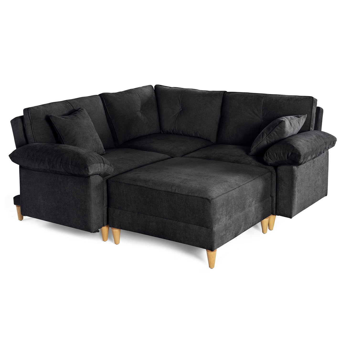 Sala Modular Maristella de 4 modulos Color Negro
