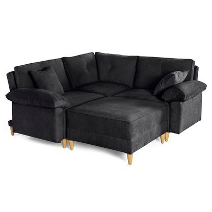 Sala Modular Maristella de 4 modulos Color Negro